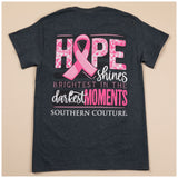 Hope Shines Pink Ribbon T-Shirt - Aaria Tees Aaria Tees