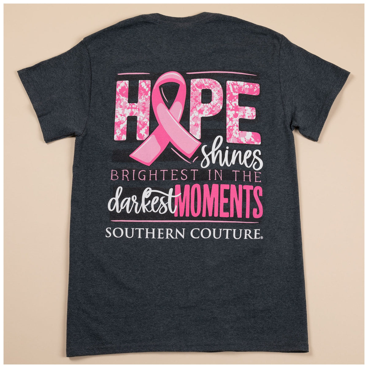 Hope Shines Pink Ribbon T-Shirt - Aaria Tees