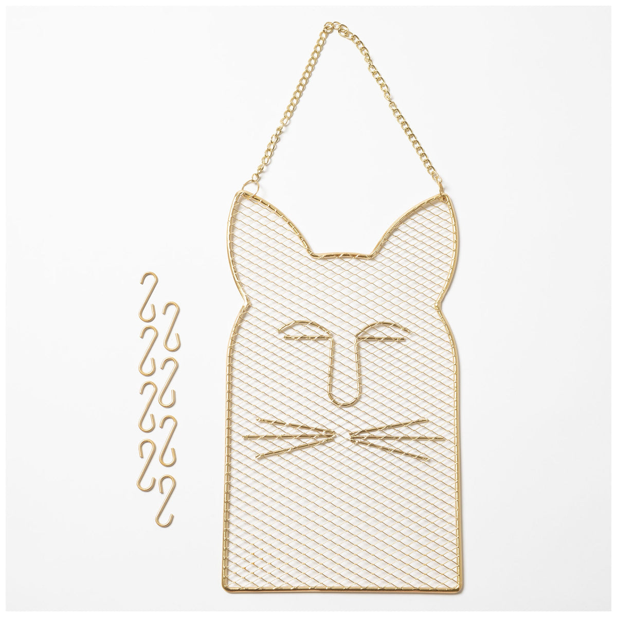 Cat Silhouette Metal Hanging Jewelry Organizer - Aaria Tees