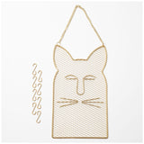 Cat Silhouette Metal Hanging Jewelry Organizer - Aaria Tees Aaria Tees