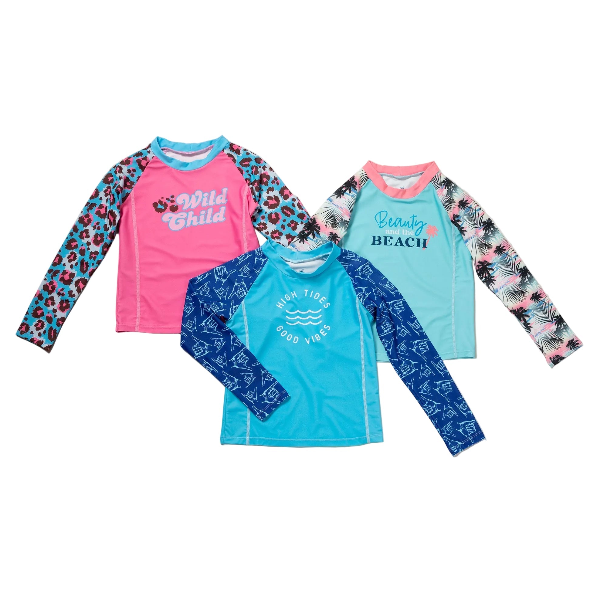 Kids Long Sleeve Rashguard Swim Shirt - Aaria Tees Aaria Tees
