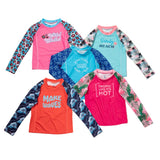 Kids Long Sleeve Rashguard Swim Shirt - Aaria Tees Aaria Tees