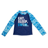 Kids Long Sleeve Rashguard Swim Shirt - Aaria Tees Aaria Tees