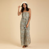 Saree Inspired Strapless Jumpsuit - Aaria Tees Aaria Tees