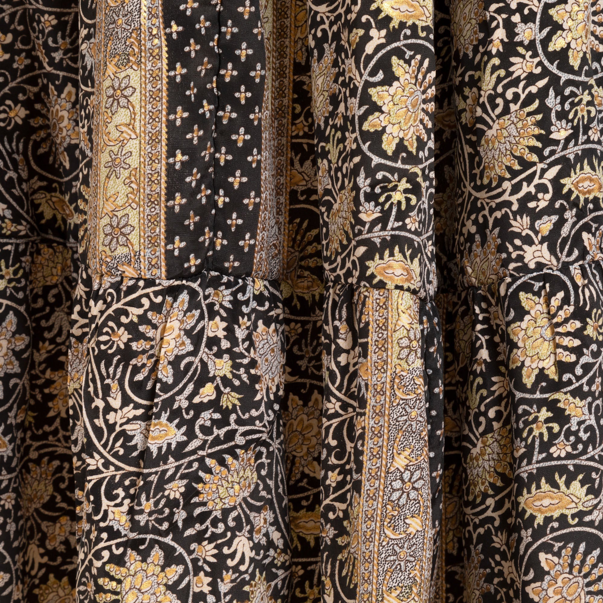 Saree Inspired Maxi Tiered Dress - Aaria Tees Aaria Tees