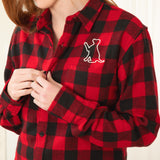 Pet Silhouette Flannel Shirt - Aaria Tees Aaria Tees