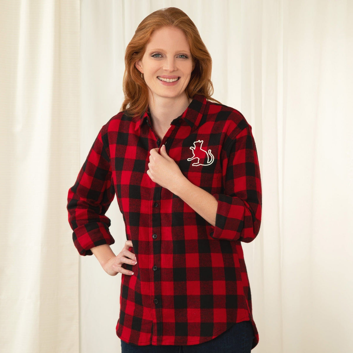 Pet Silhouette Flannel Shirt - Aaria Tees