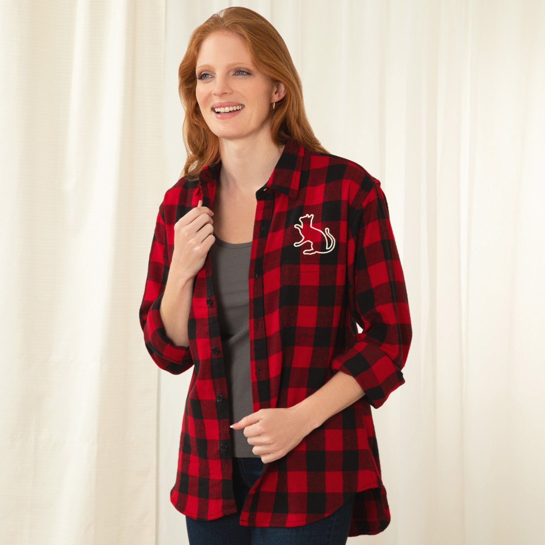 Pet Silhouette Flannel Shirt - Aaria Tees Aaria Tees