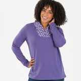 Paw Print Shawl Collar Top - Aaria Tees Aaria Tees