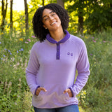 Paw Print Cadet Snap Fleece Pullover - Aaria Tees Aaria Tees