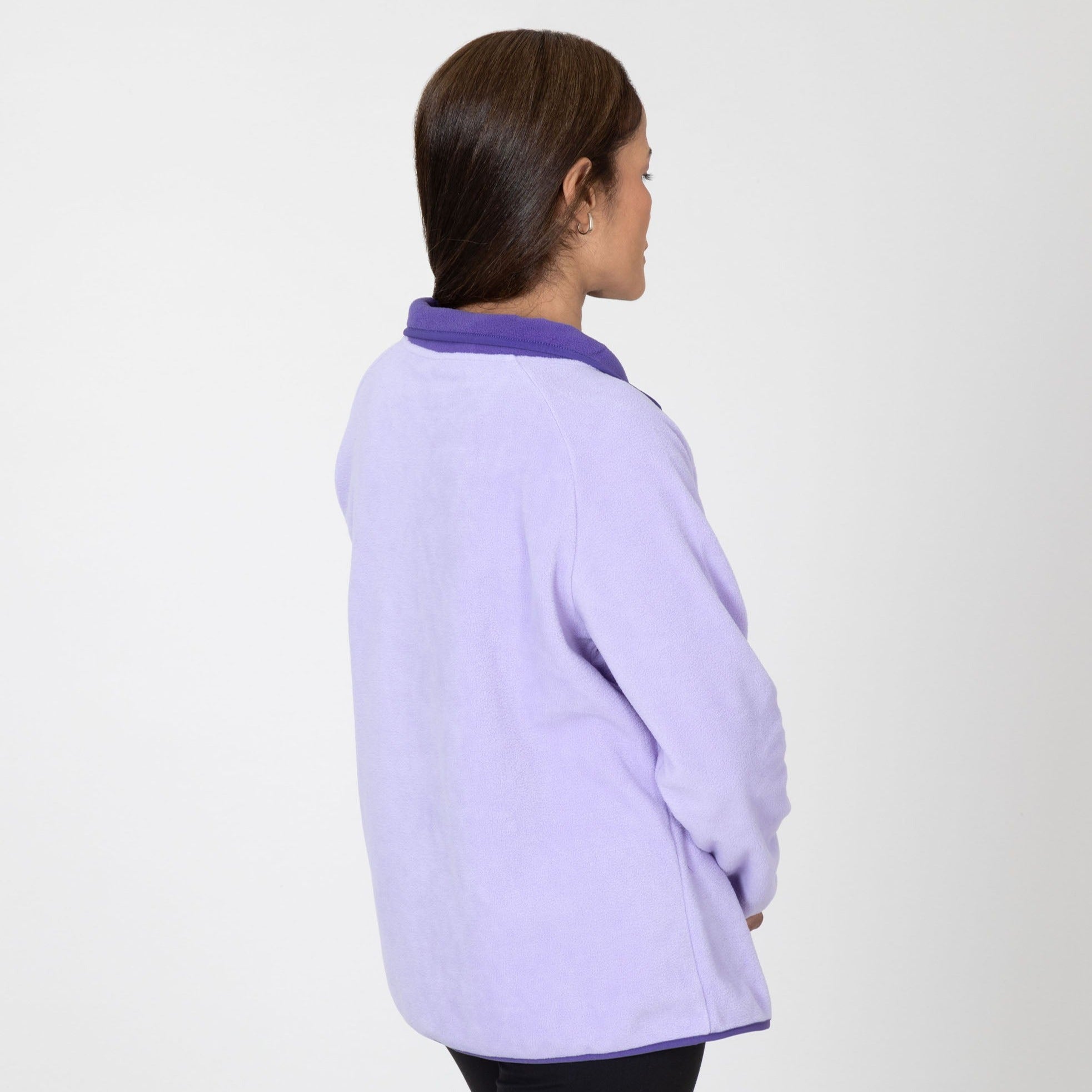 Paw Print Cadet Snap Fleece Pullover - Aaria Tees Aaria Tees