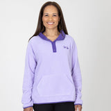 Paw Print Cadet Snap Fleece Pullover - Aaria Tees Aaria Tees