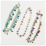 Dangling Gemstones Hand Beaded Anklet - Aaria Tees Aaria Tees