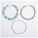 Dangling Gemstones Hand Beaded Anklet - Aaria Tees Aaria Tees