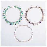 Dangling Gemstones Hand Beaded Anklet - Aaria Tees Aaria Tees