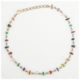Dangling Gemstones Hand Beaded Anklet - Aaria Tees Aaria Tees