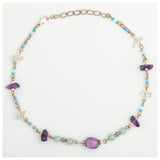 Dangling Gemstones Hand Beaded Anklet - Aaria Tees Aaria Tees
