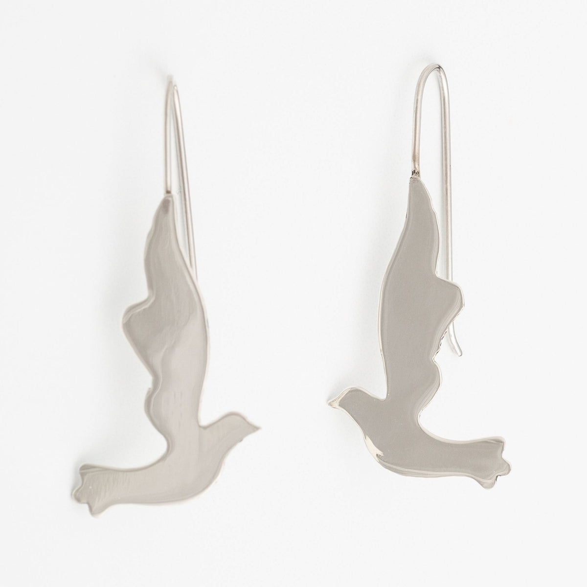 Dove Silhouette Sterling Earrings - Aaria Tees
