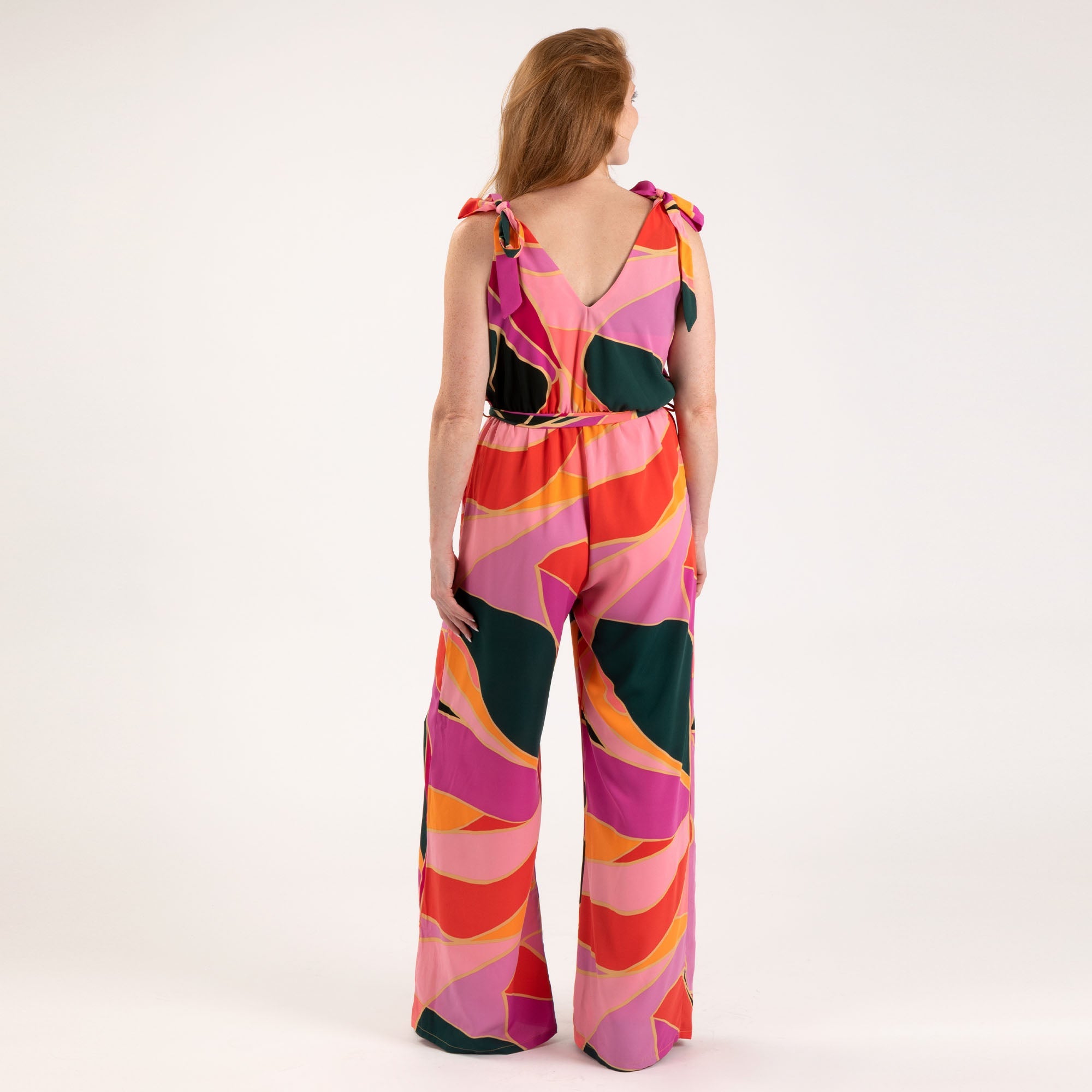 Metamorphosis Tie Shoulder Jumpsuit - Aaria Tees Aaria Tees
