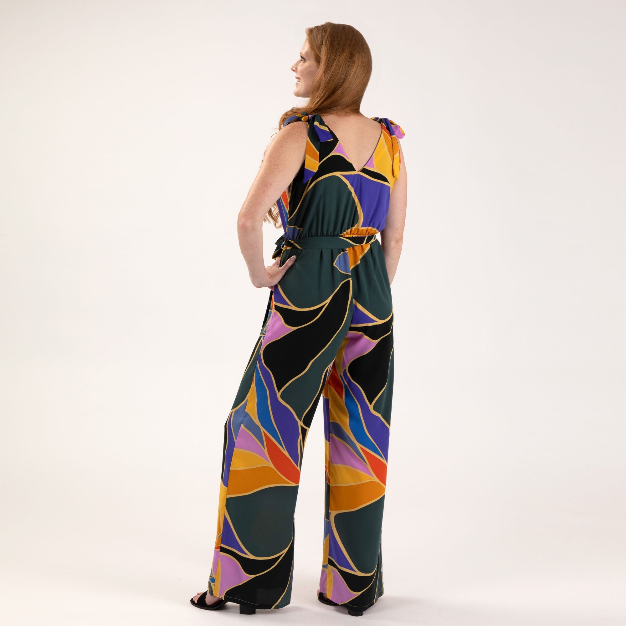 Metamorphosis Tie Shoulder Jumpsuit - Aaria Tees Aaria Tees