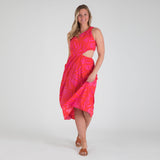 One Shoulder Cut Out Midi Dress - Aaria Tees Aaria Tees