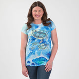 Diving Turtles Sublimation Tee - Aaria Tees Aaria Tees