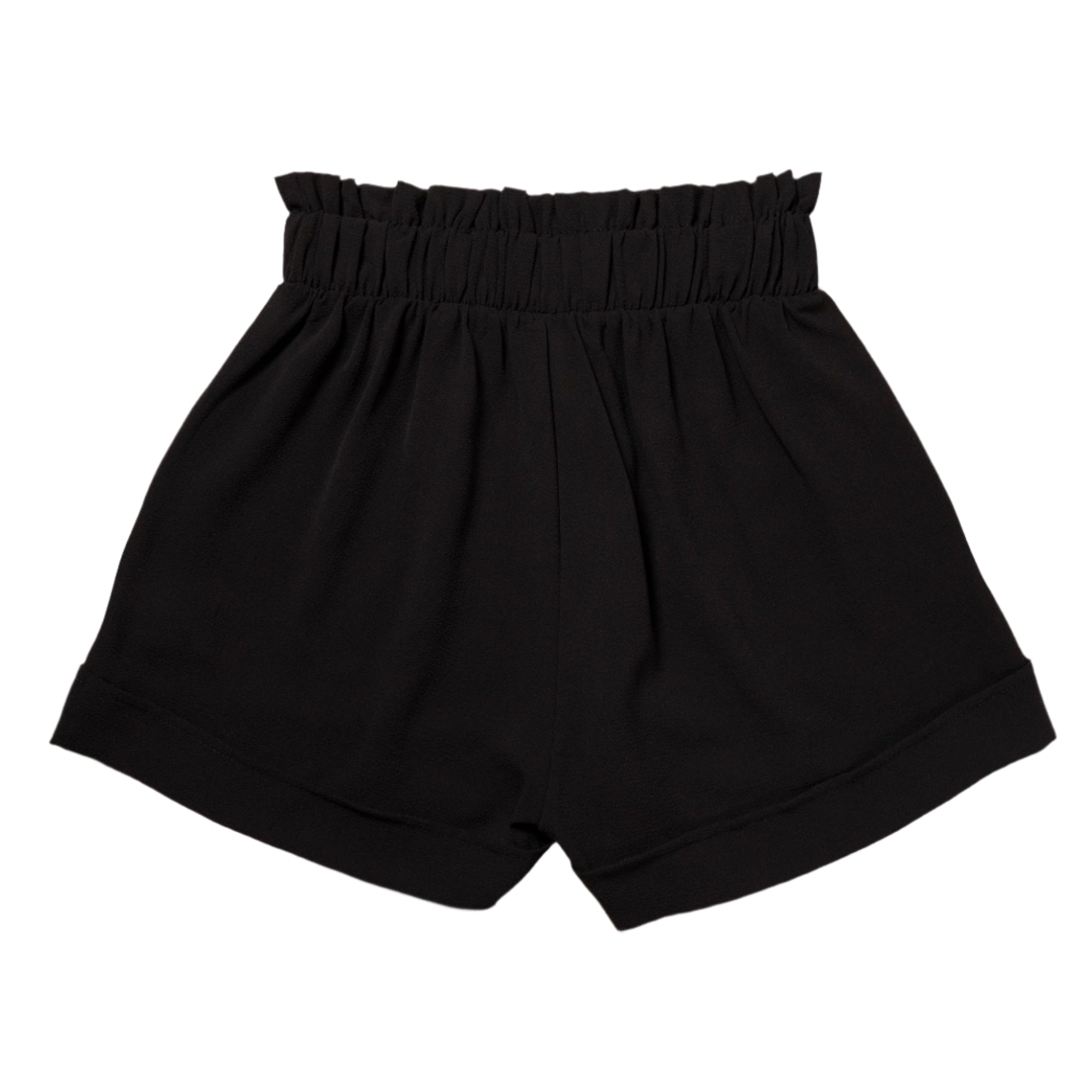 High-Waist Ruffle Top Cuff Shorts - Aaria Tees Aaria Tees