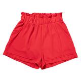 High-Waist Ruffle Top Cuff Shorts - Aaria Tees Aaria Tees