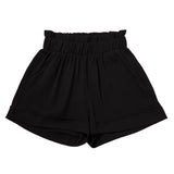 High-Waist Ruffle Top Cuff Shorts - Aaria Tees Aaria Tees