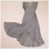 Polka Dot Maxi Wrap Dress - Aaria Tees Aaria Tees