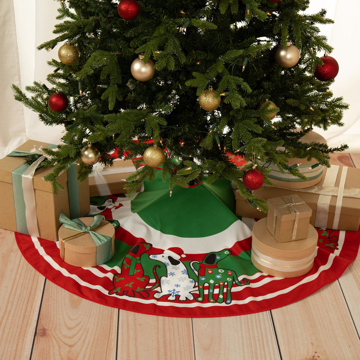 Pets & Paws Christmas Tree Skirt - Aaria Tees