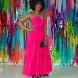 Keyhole Bow Maxi Dress - Aaria Tees Aaria Tees