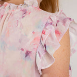 Multi Color Ruffle Smocked Mini Dress - Aaria Tees Aaria Tees