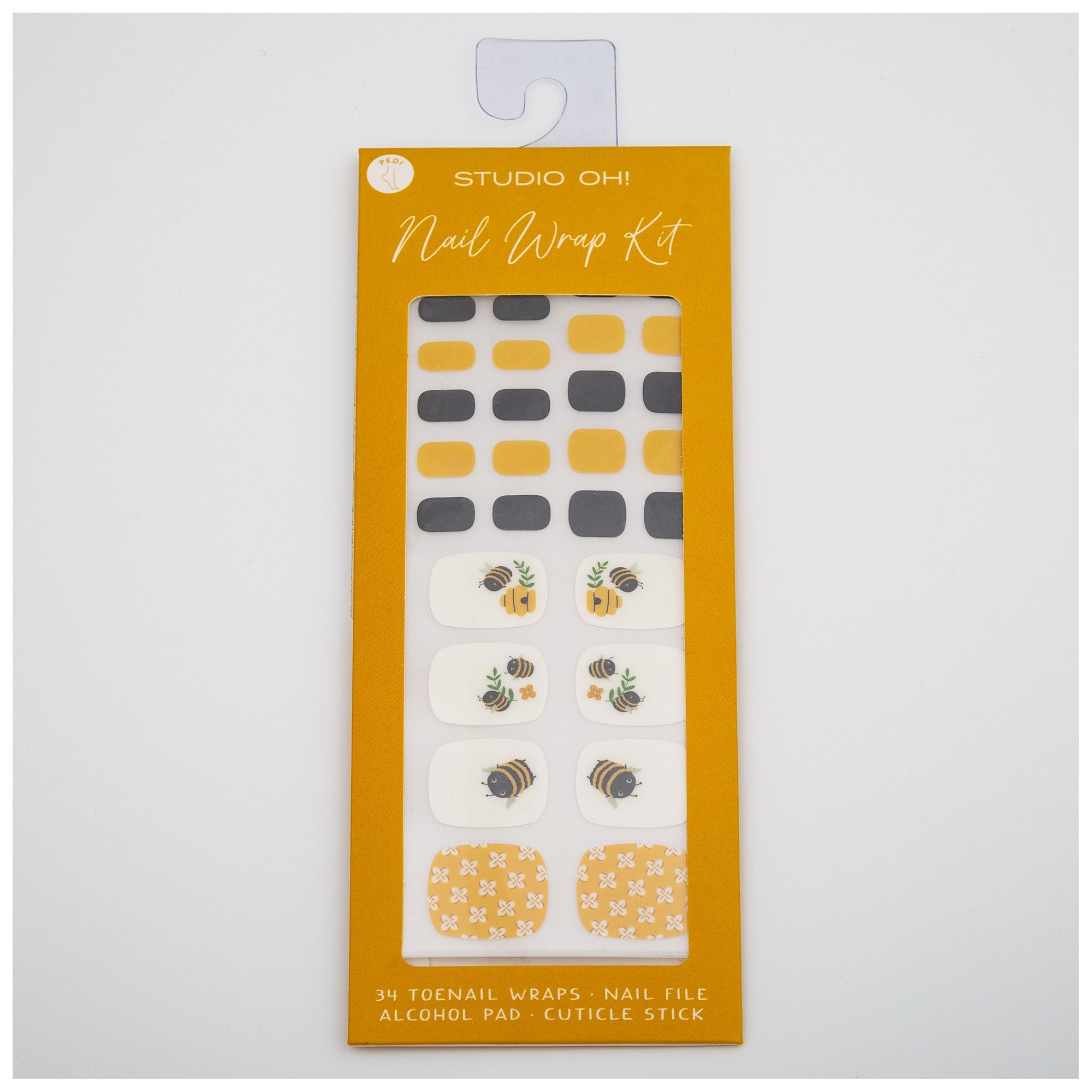 Buzzy Bee Pedicure Nail Wrap Kit - Aaria Tees Aaria Tees