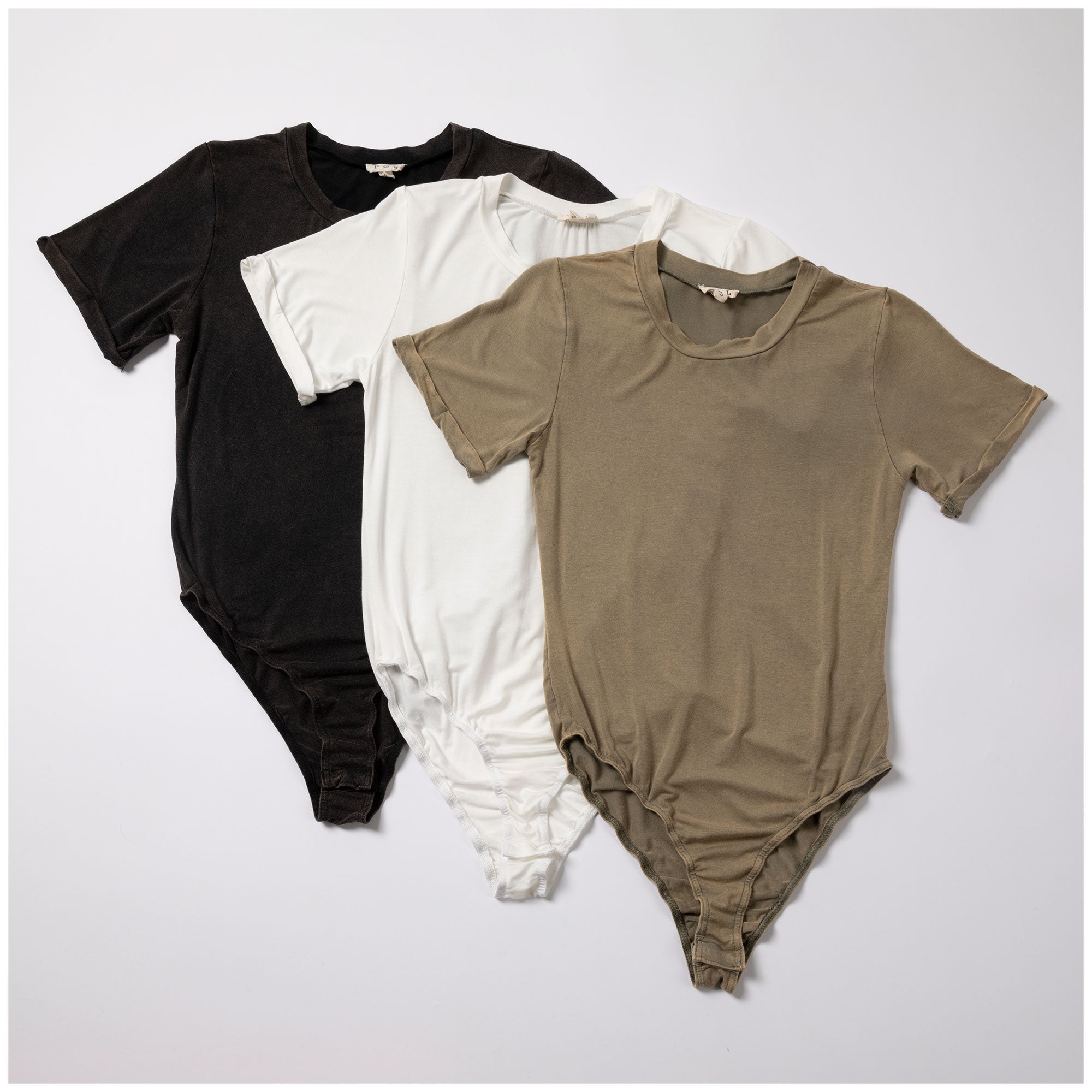 Essential Short Sleeve Bodysuit - Aaria Tees Aaria Tees