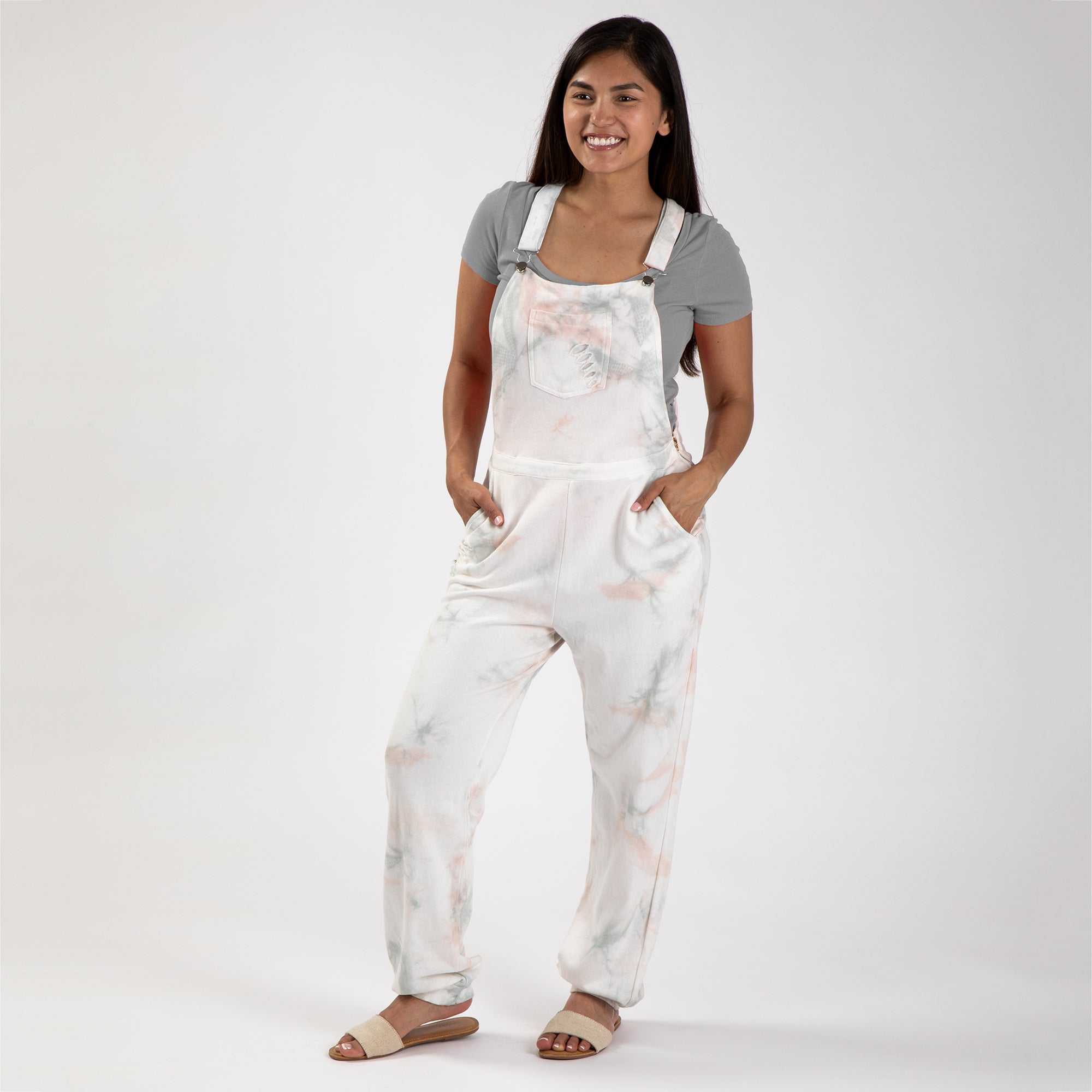 Pink Cloud Tie-Dye Overalls - Aaria Tees Aaria Tees
