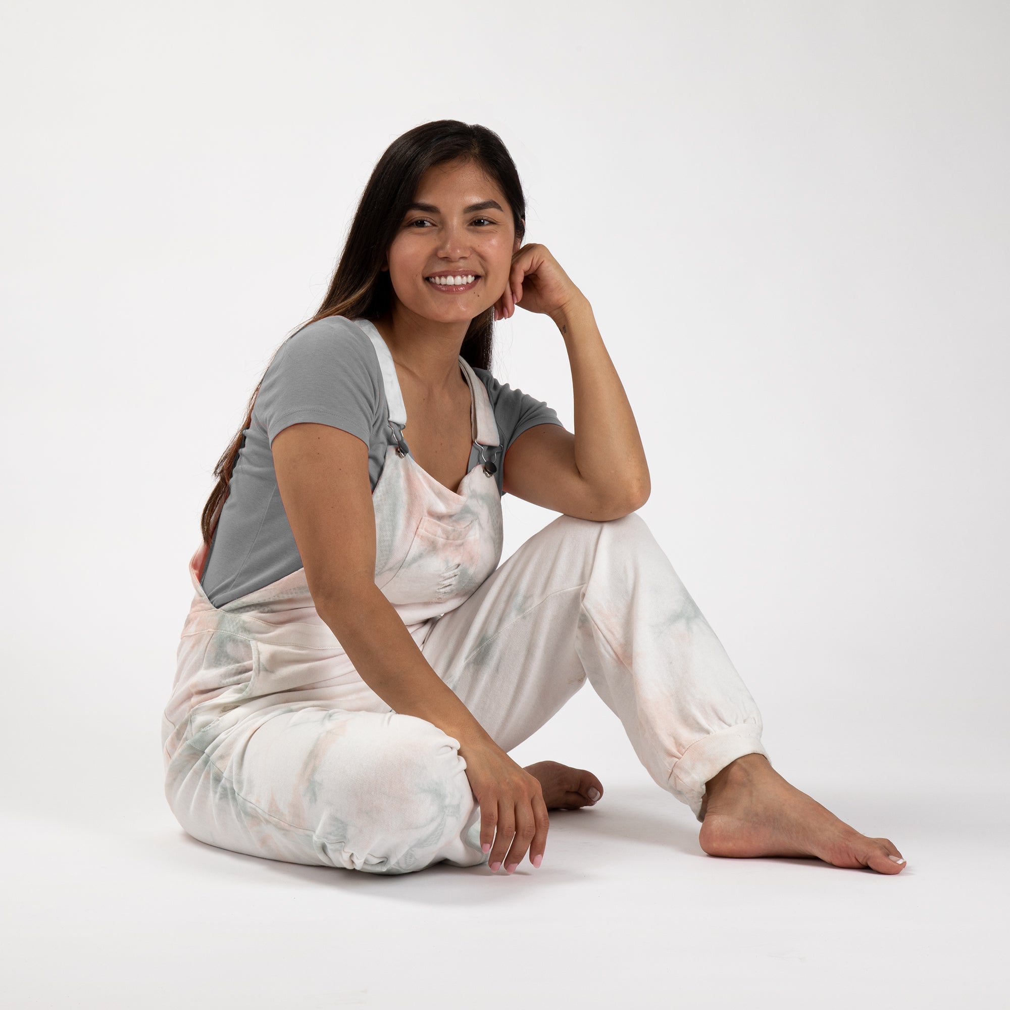Pink Cloud Tie-Dye Overalls - Aaria Tees Aaria Tees