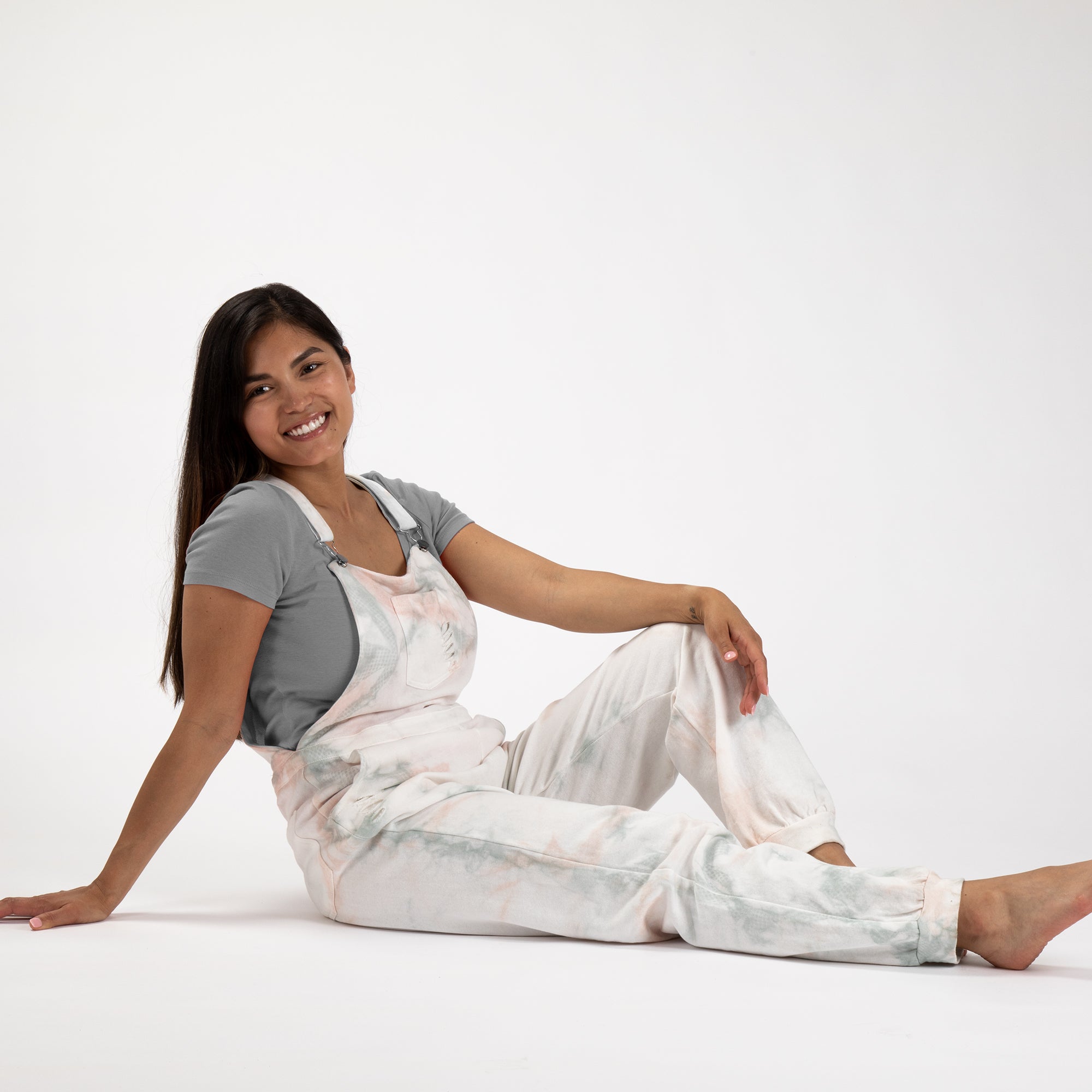 Pink Cloud Tie-Dye Overalls - Aaria Tees Aaria Tees