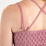 Pineapple Lace Peplum Cami Top - Aaria Tees Aaria Tees