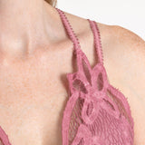 Pineapple Lace Peplum Cami Top - Aaria Tees Aaria Tees