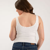 Studded Scoop Neck Tank Top - Aaria Tees Aaria Tees