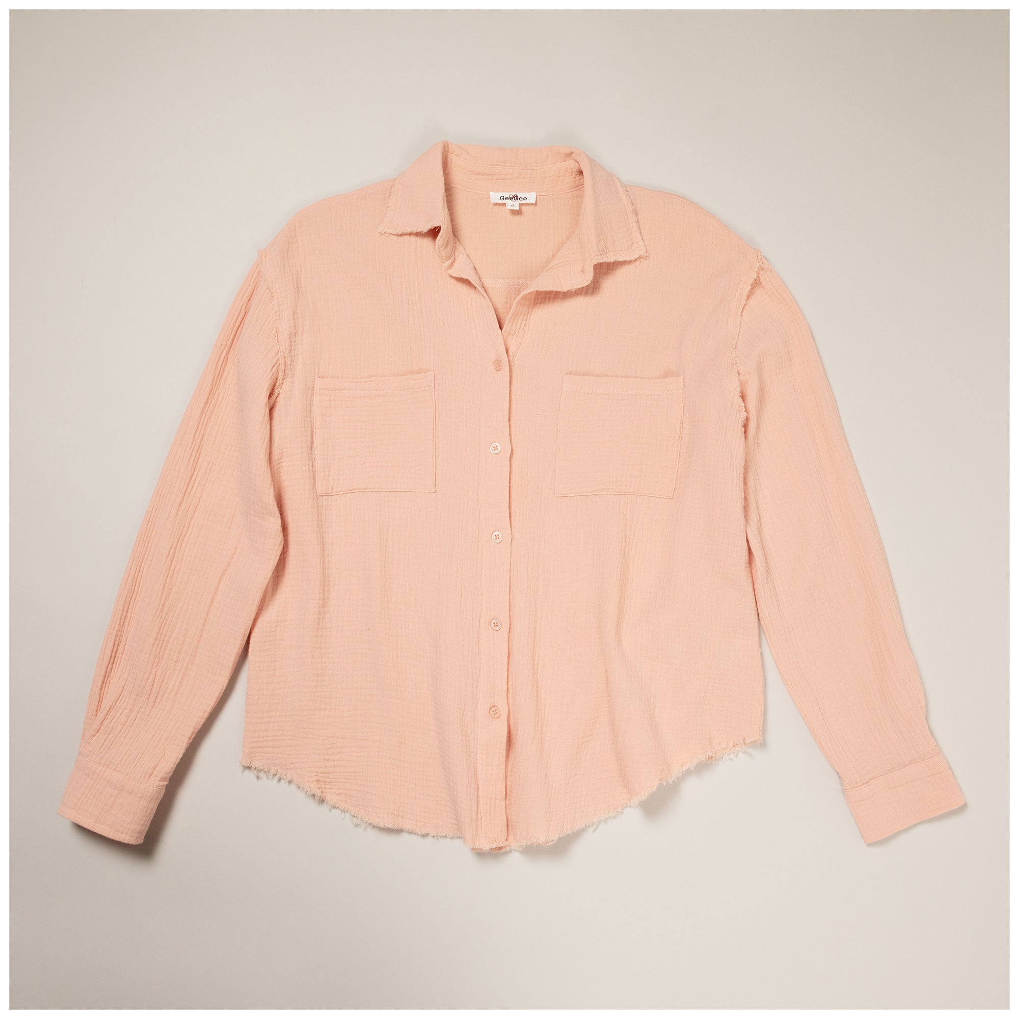 Double Gauze Button Up Shirt - Aaria Tees Aaria Tees