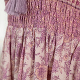 Floral Smocked Dress-Skirt - Aaria Tees Aaria Tees