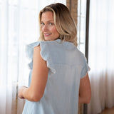 Ruffle Detail Sleeveless Dress - Aaria Tees Aaria Tees