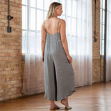 Speckled Wide Leg Cami Jumpsuit - Aaria Tees Aaria Tees