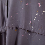 Speckled Sleeveless Button Up Peplum Top - Aaria Tees Aaria Tees