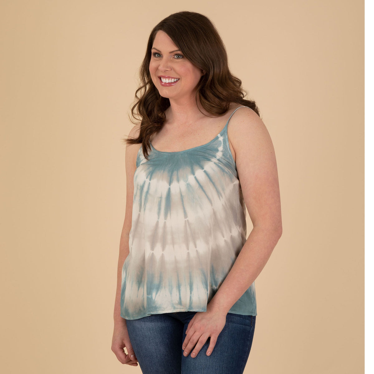 Adjustable Strap Tie-Dye Cami - Aaria Tees