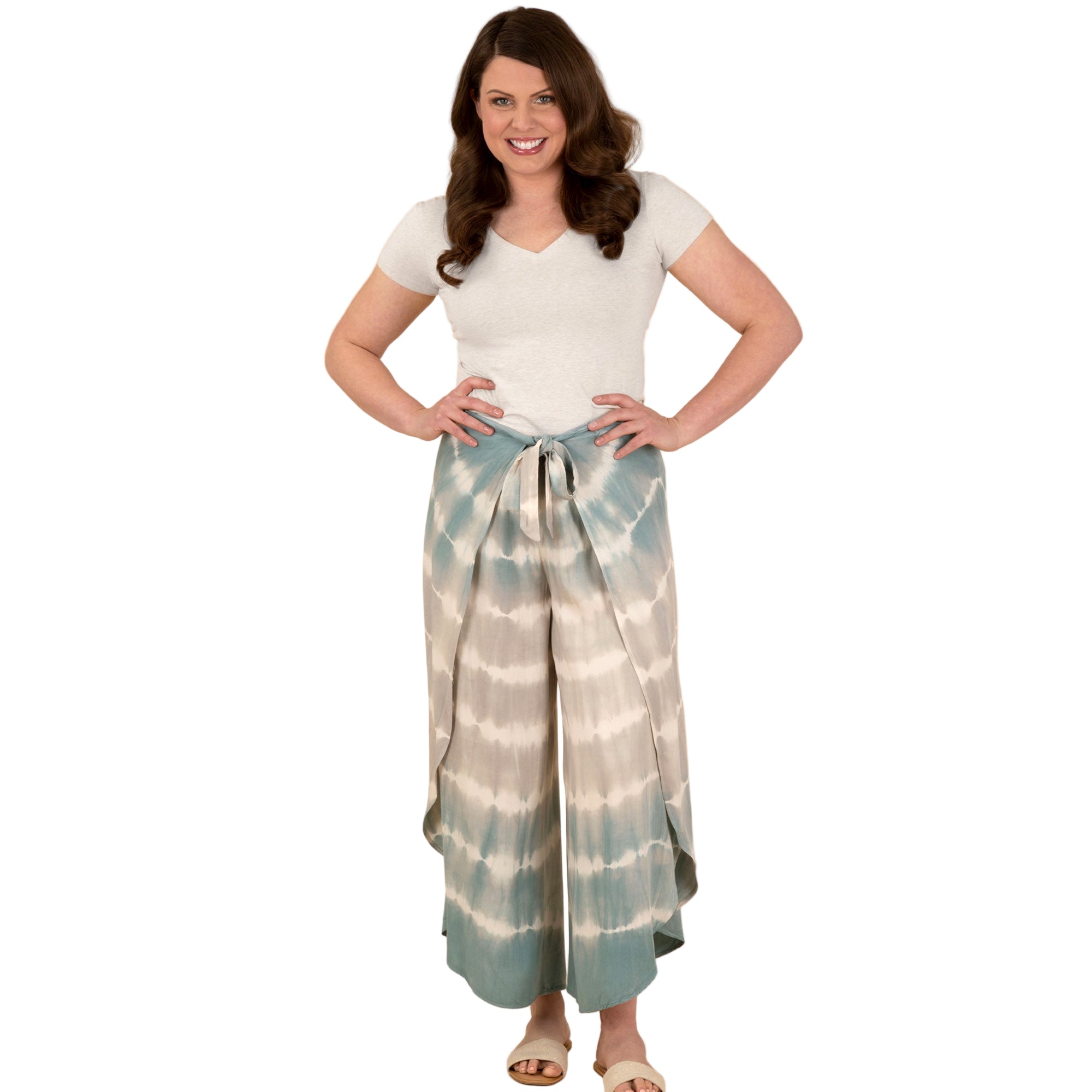 Tie-Dye Wrap Pants - Aaria Tees Aaria Tees