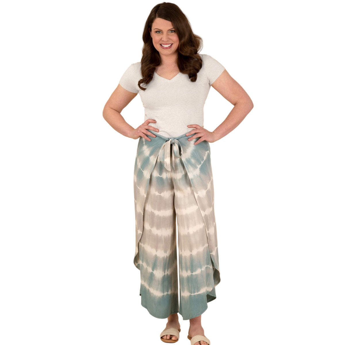 Tie-Dye Wrap Pants - Aaria Tees