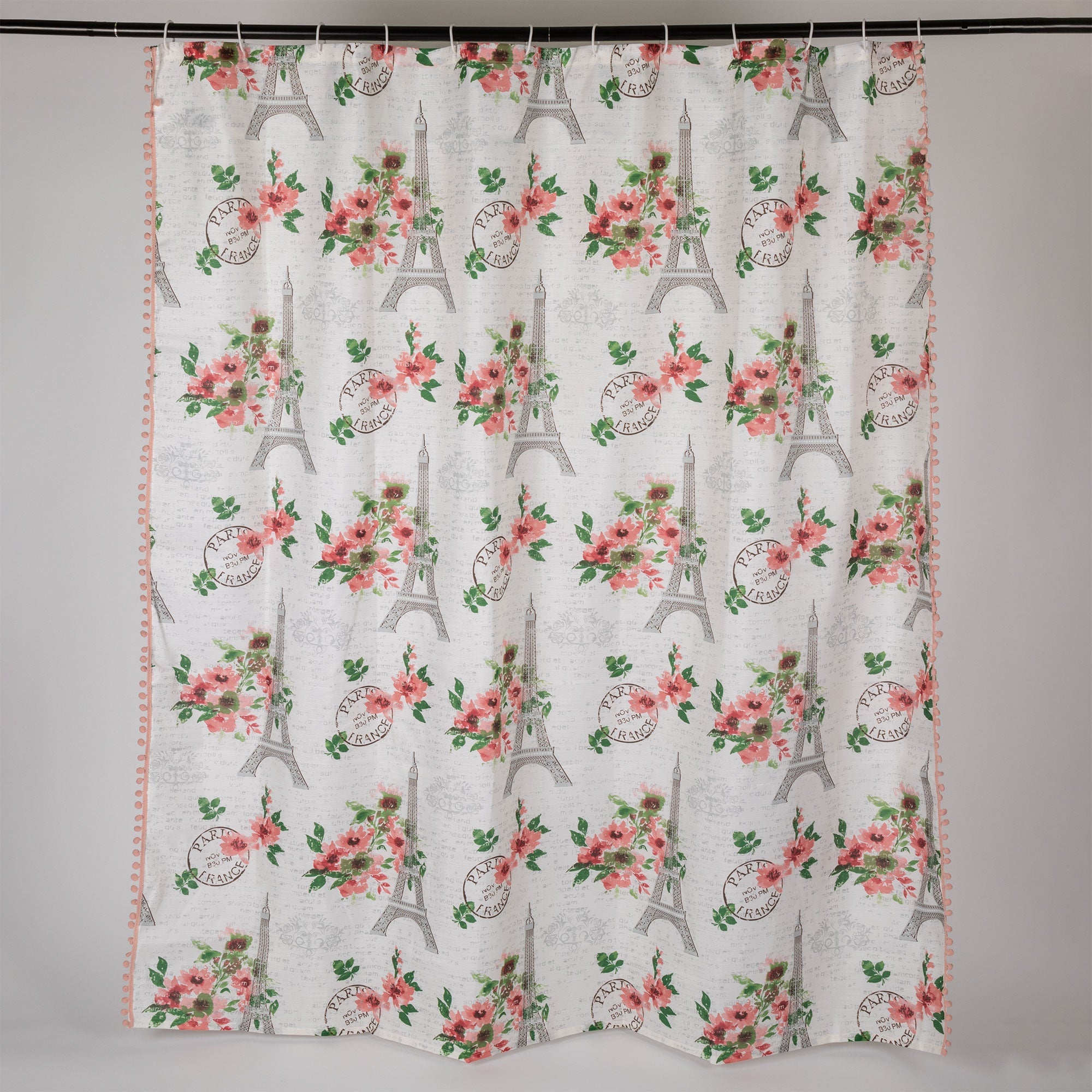 For the Love of Paris Shower Curtain - Aaria Tees Aaria Tees